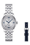 TISSOT T-Classic Le Locle 20th Anniversary Diamonds Automatic Silver Stainless Steel Bracelet Gift Set