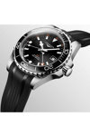 LONGINES HydroConquest Automatic Dual Time Black Rubber Strap