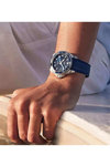 LONGINES HydroConquest Automatic Dual Time Blue Rubber Strap