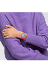 SWATCH Simpsons Wondrous Winter Wonderland Multicolor Silicone Strap