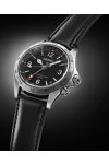 SEIKO Prospex Alpinist Automatic Dual Time GMT Black Leather Strap