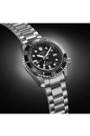 SEIKO Prospex Dark Depths Automatic Dual Time GMT Silver Stainless Steel Bracelet