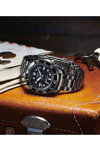 SEIKO Prospex Dark Depths Automatic Dual Time GMT Silver Stainless Steel Bracelet