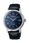 SEIKO Presage Cocktail Time Old Clock Automatic Blue Leather Strap