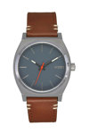 NIXON Time Teller Brown Leather Strap