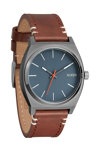 NIXON Time Teller Brown Leather Strap