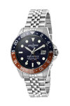 AQUADIVER Water Master III GMT Dual Time Silver Stainless Steel Bracelet