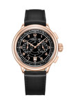 CERRUTI Dervio Chronograph Black Leather Strap