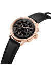 CERRUTI Dervio Chronograph Black Leather Strap