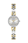 GUESS Lady G Crystals Two Tone Stainless Steel Bracelet