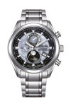 CITIZEN Tsuki-yomi Eco-Drive RadioControlled Silver Titanium Bracelet