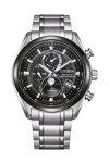 CITIZEN Tsuki-yomi Eco-Drive RadioControlled Silver Titanium Bracelet