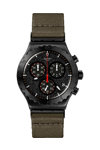 SWATCH Power Of Nature By The Bonfire Chronograph Khaki Combined Materials Strap