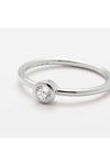 ESPRIT Purity Rhodium Plated Sterling Silver Ring with Zircons (Νο 52)