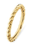 ESPRIT Twisted Gold Plated Sterling Silver Ring (Νο 54)