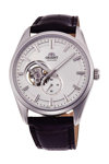 ORIENT Classic Semi Skeleton Automatic Black Leather Strap