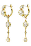 SWAROVSKI White Imber drop earrings (round cut)