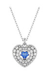 SWAROVSKI Blue Hyperbola pendant Heart