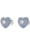 SWAROVSKI Blue Hyperbola stud earrings Heart