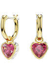 SWAROVSKI Red Chroma drop earrings Heart