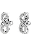 SWAROVSKI White Hyperbola stud earrings Infinity