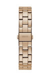 GUESS Tri Plaque Rose Gold Stainless Steel Bracelet