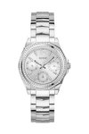 GUESS Ritzy Crystals Silver Stainless Steel Bracelet