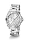 GUESS Ritzy Crystals Silver Stainless Steel Bracelet