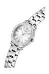 GUESS Fawn Crystals Silver Stainless Steel Bracelet