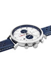 PIERRE LANNIER Baron Chronograph Blue Leather Strap