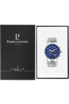 PIERRE LANNIER Cronos Chronograph Silver Stainless Steel Bracelet