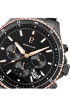 PIERRE LANNIER Cronos Chronograph Black Stainless Steel Bracelet