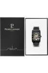 PIERRE LANNIER Trio Automatic Black Stainless Steel Bracelet