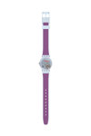 SWATCH Essentials Powder Plum Light Blue Silicone Strap