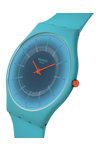 SWATCH Essentials Skin Radiantly Teal Turqoise Silicone Strap