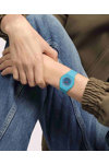 SWATCH Essentials Skin Radiantly Teal Turqoise Silicone Strap