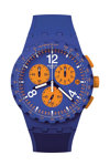 SWATCH Essentials Primarily Blue Chronograph Blue Silicone Strap