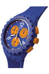 SWATCH Essentials Primarily Blue Chronograph Blue Silicone Strap