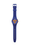 SWATCH Essentials Primarily Blue Chronograph Blue Silicone Strap