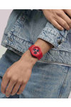 SWATCH Essentials Primarily Red Chronograph Red Silicone Strap