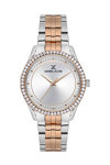 DANIEL KLEIN Crystals Two Tone Stainless Steel Bracelet