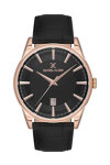 DANIEL KLEIN Black Leather Strap