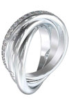 GUESS Perfect Stainless Steel Ring with Zircons (Νο 58)