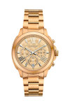 BREEZE Chronique Chronograph Rose Gold Stainless Steel Bracelet