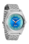 NIXON Time Teller Solar Silver Stainless Steel Bracelet