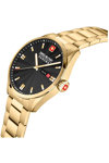 SWISS MILITARY HANOWA Roadrunner Maxed Gold Stainless Steel Bracelet