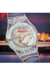 SWATCH Clearly New Gent White Plastic Strap