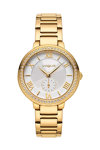 VOGUE Elegant Zircons Gold Stainless Steel Bracelet