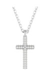 SWAROVSKI White Insigne Cross Pendant pave