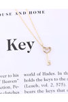 SOLEDOR 14ct Gold Heart - Key Necklace SYMBOLIC TREASURES with Diamond